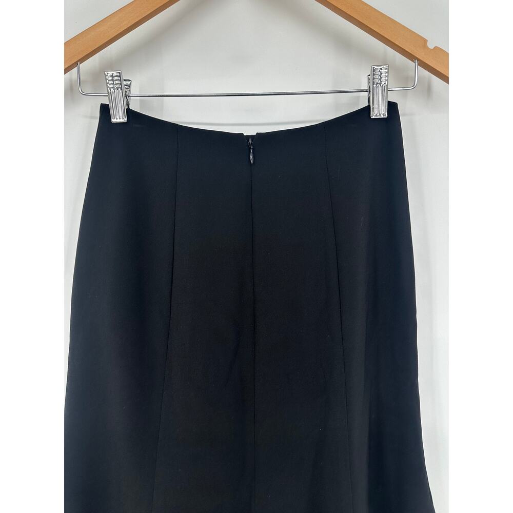 Club Monaco Fluted Midi Skirt Jupe High Waist A-Line Preppy Classic Black NWT - Picture 8 of 10